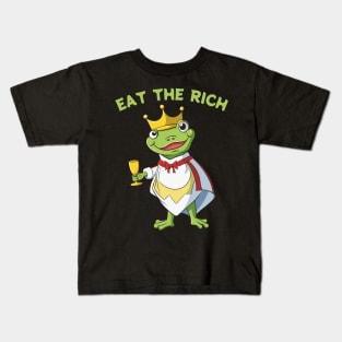 Eat The Rich Frog Kids T-Shirt